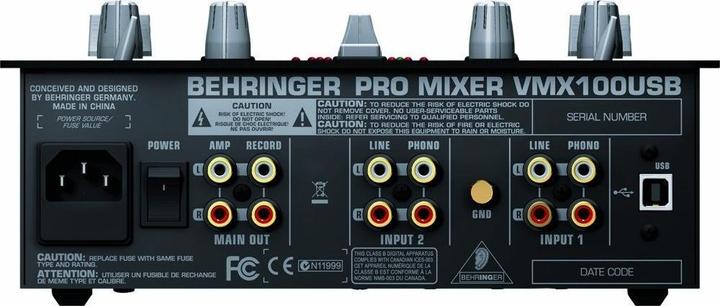 Actual product image Behringer VMX100USB, 2-channel mixing console, USB connection (Studio- and Livemixer)