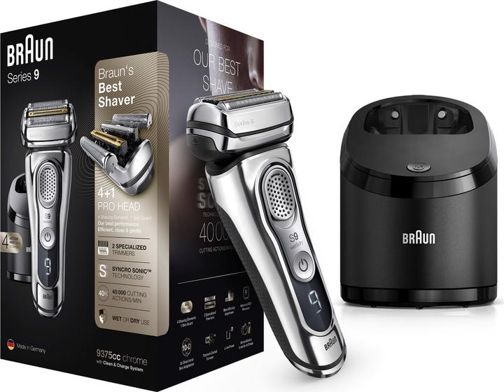 Actual product image Braun Series 9 9375cc + Latest Generation Electric Shaver