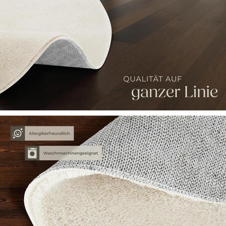 Produktbild tectake Kurzflorteppich Soft Zone (120 x 120 cm)