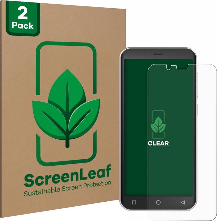 Actual product image ScreenLeaf Protective film sustainable screen protector screen protector film clear transparent (2 Piece, Emporia Smart 4)