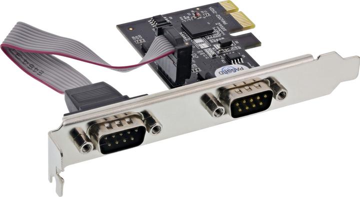 Longshine Controller PCIe 2x Seriell RS232 - Schnittstellenkarte - PCI-Express