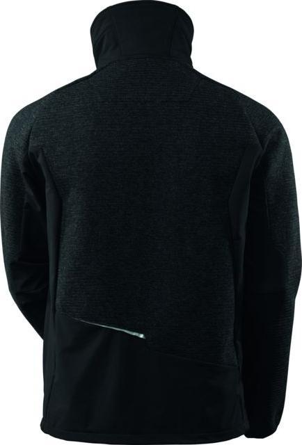 Produktbild Mascot Strickjacke "Advanced" schwarz meliert/schwarz Gr.S (S)