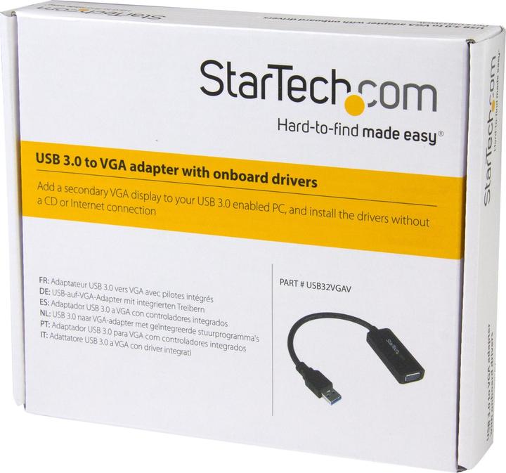 Immagine prodotto StarTech Adattatore Video USB 3.0 VGA VGA (USB-A, 19.50 cm)