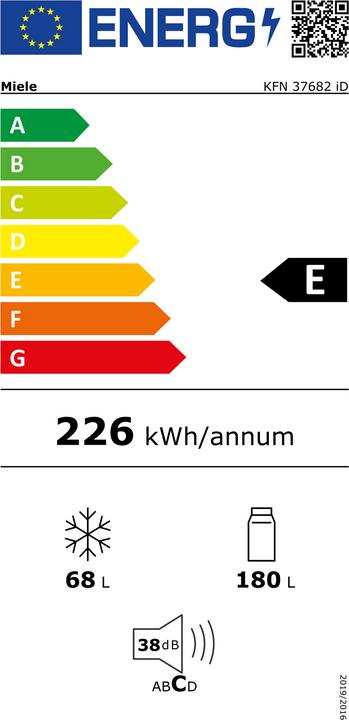 Energie-Label Miele KFN 37682 iD Li (248 l)
