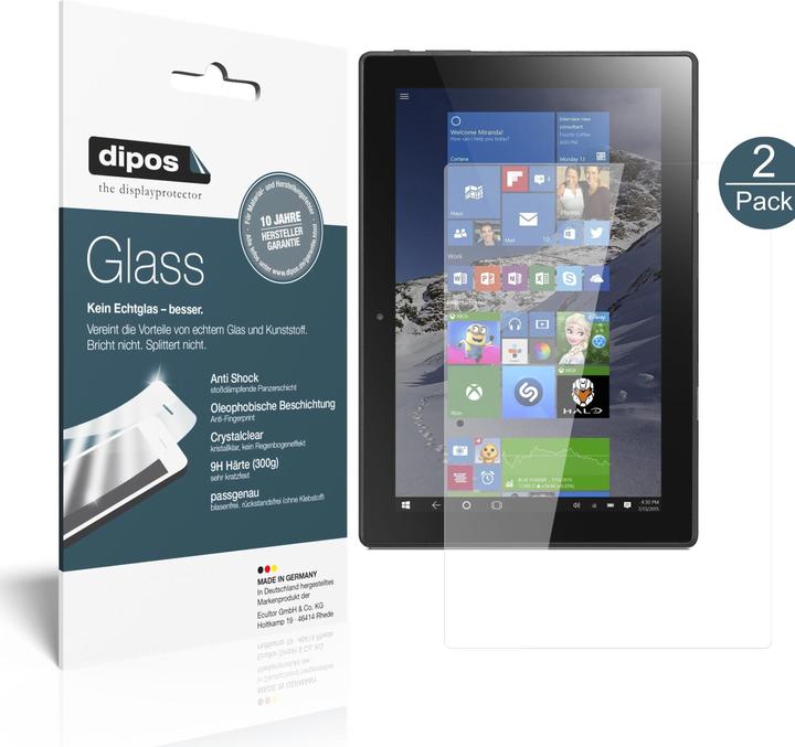 Immagine prodotto Dipos Pellicola Protettiva Anti-Shock (2 Pezzo/i, Lenovo Miix 310)