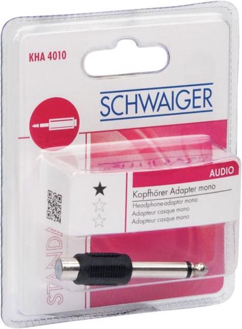 Actual product image Schwaiger 6.3mm Klinke—Cinch
