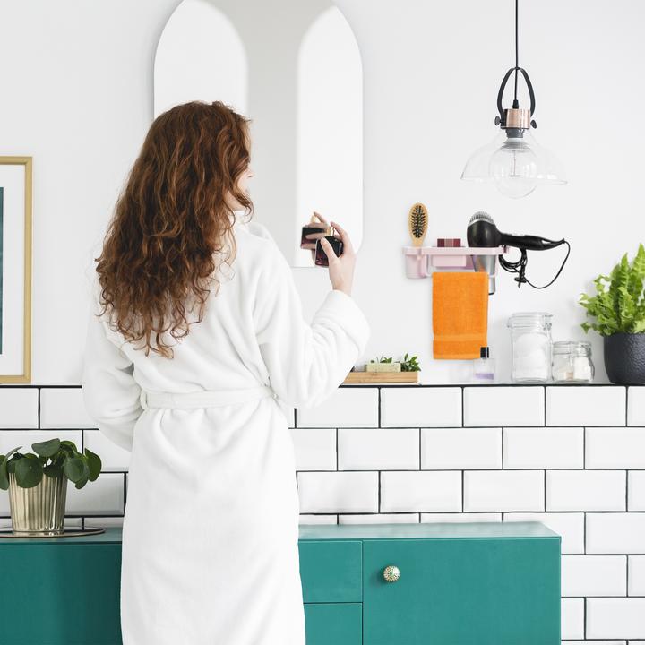 Actual product image Relaxdays Hairdryer holder