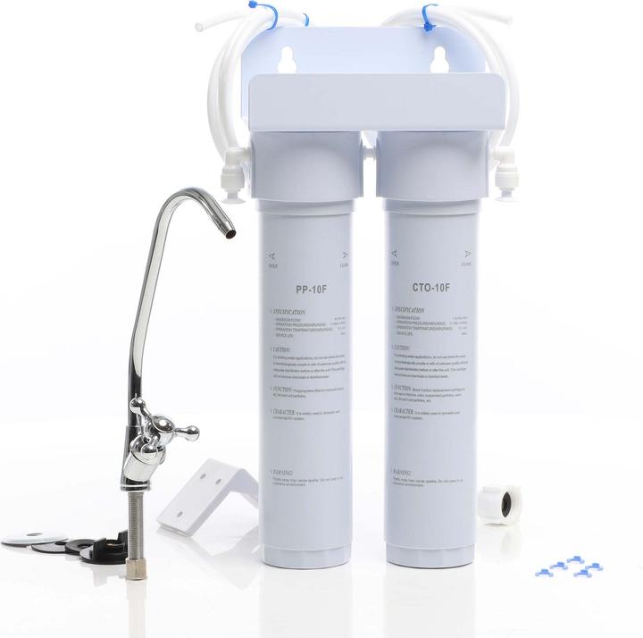 Produktbild Naturewater NW-2-PPCTO 2 Stufen Untertisch Wasserfilter 5µ Sediment Aktivkohle