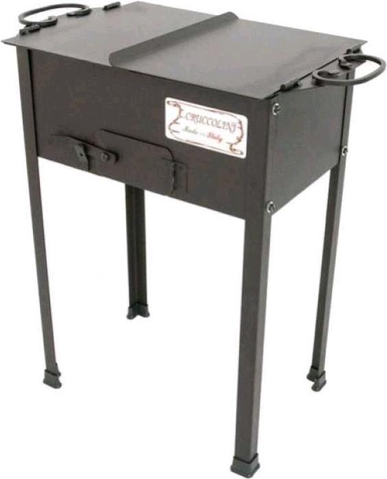 Image du produit Cruccolini ELBA Barbecue au charbon de bois 38x25 cm en acier robuste (38 cm)