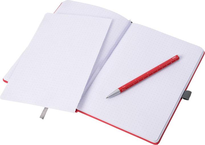 Actual product image Troika SLIMPAD A5 notepad A5 incl. biros, red (A5, Dotted)