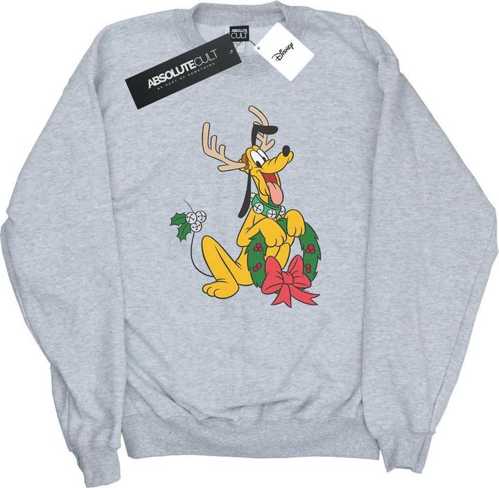 Disney Pluto Christmas Reindeer Sweatshirt (S)