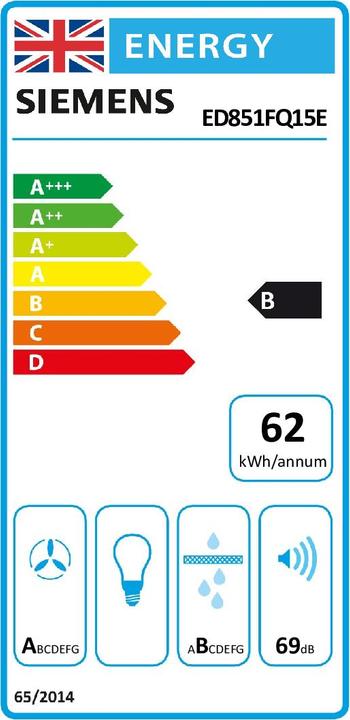 Label énergétique Siemens ED851FQ15E