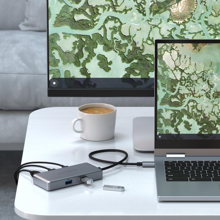 Immagine prodotto Satechi USB- Hub multiporta C Alu per Chromebook (USB-C, 7 Porti)