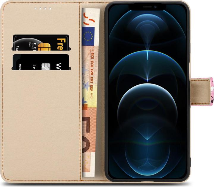 Produktbild Cadorabo Book Hülle mit Print (Realme 12 Pro+, Apple iPhone 12)