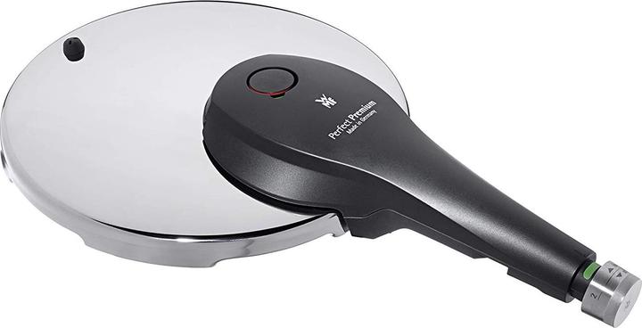 Produktbild WMF Schnellkochtopf 3tlg 4,5+3,0l Dampfkochtopf Perfect Premium Induktion (22 cm, Dampfkochtopf, Edelstahl)