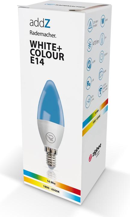 Actual product image Rademacher addZ White + Colour E14 LED (E14, 4.80 W, 470 lm, 1 x, F)