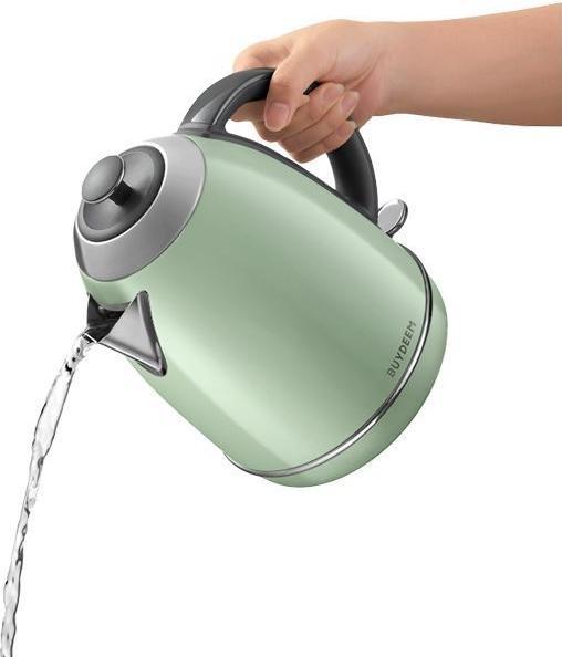 Immagine prodotto Buydeem Bollitore elettrico a teiera, modello K640, colore Verde accogliente, EU (1.70 l)
