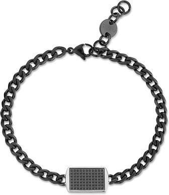 Actual product image Sagapo S'Agapo Modern Men's Steel Bracelet Tag Me Too Stg11