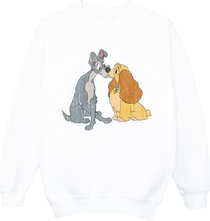 Produktbild Disney Lady And The Tramp Distressed Kiss Sweatshirt Mädchen (116)