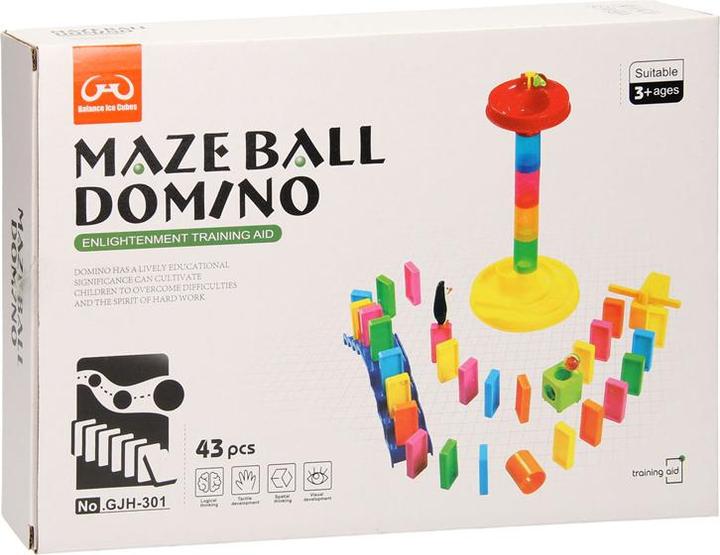 Immagine prodotto Set di domino e pista di marmo, 43 pezzi.