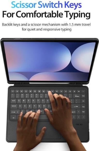 Actual product image Dux Ducis DK Series Keyboard Case (US, Galaxy Tab S9 Ultra, Galaxy Tab S10 Ultra, Galaxy Tab S8 Ultra)