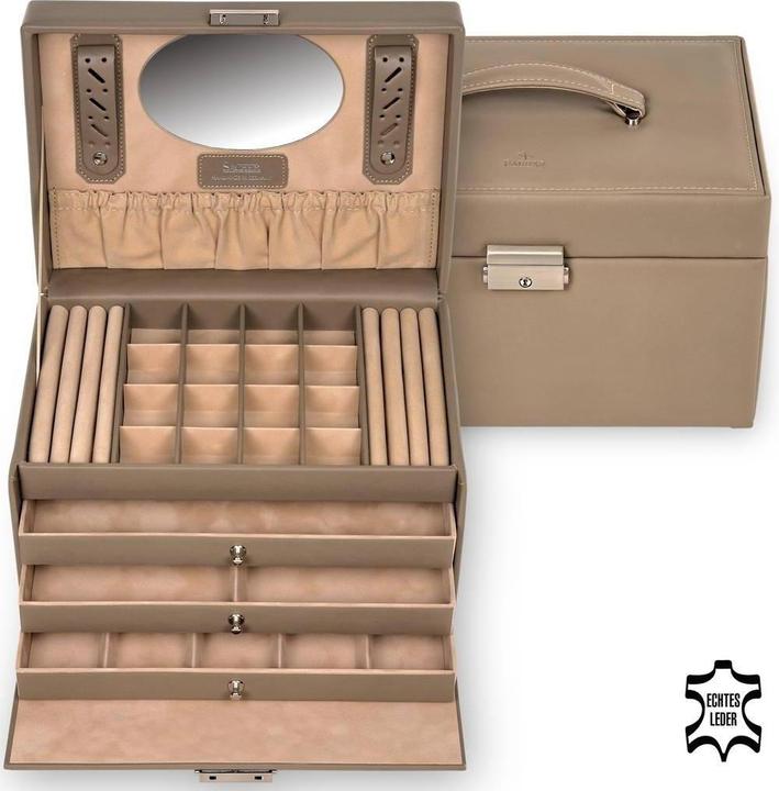 Produktbild Sacher 77.107.565943 - Schmuckkasten Lena nature taupe Leder