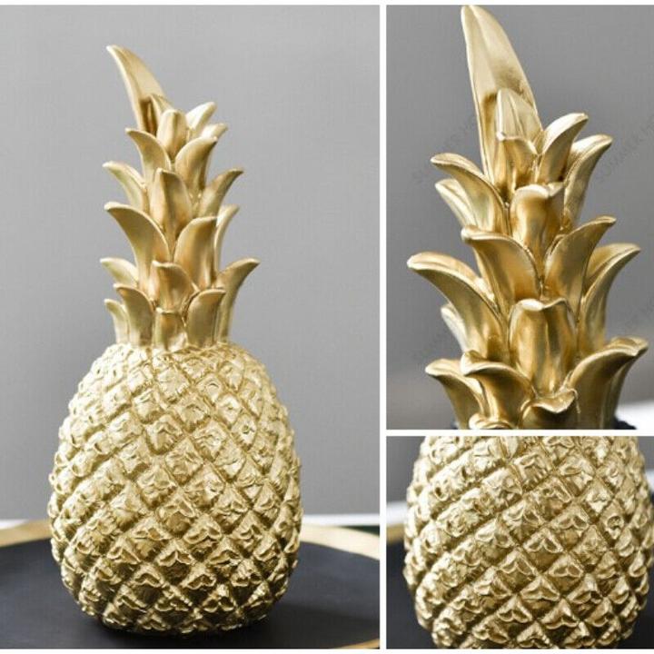 Image du produit Cbx Décoration ananas dorée 15cm