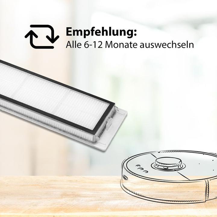 Image du produit Hermex Filtre HEPA alternatif compatible avec Roborock série S5 S6