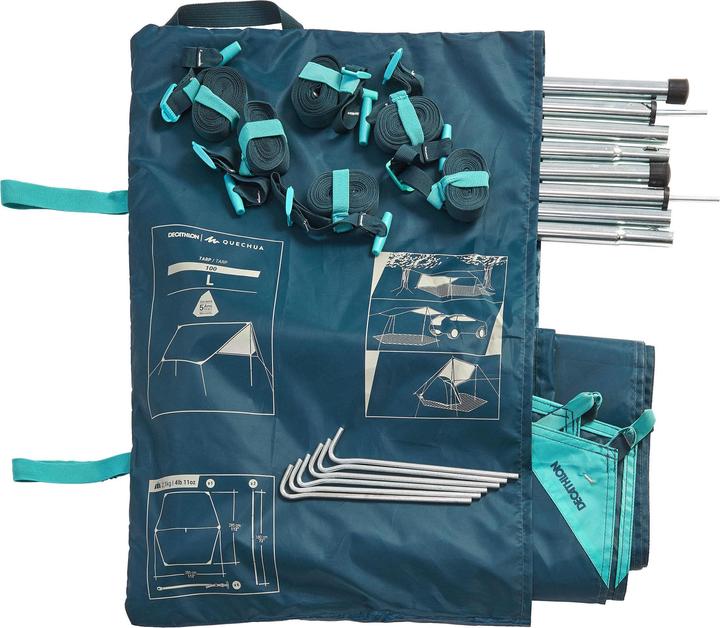 Actual product image Quechua Tarp MH100 (L) (Tarp, 2.39 kg, 4 persons)