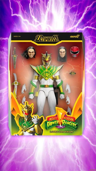Actual product image Super7 Power Rangers Ultimates action figure Mighty Morphin Power Rangers Lord Drakkon 18 cm