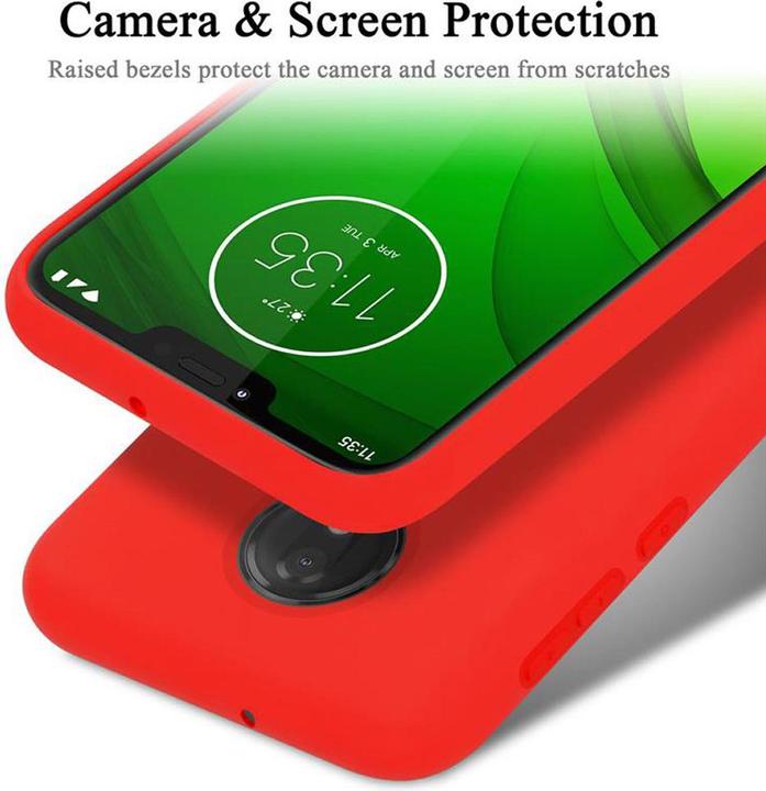 Actual product image Cadorabo TPU Liquid Silicone Case Cover (Motorola Moto G7 Power)