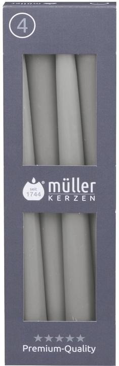 Produktbild müller Kerzen Etoilekerze 24.5 x 2.2 cm, Grau, 4 Stück (4 Stk.)