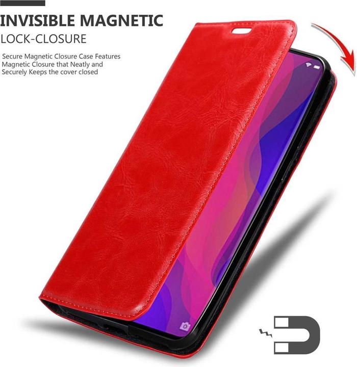 Productafbeelding Cadorabo Boek Onzichtbare Magneethoes (Oppo Find X)