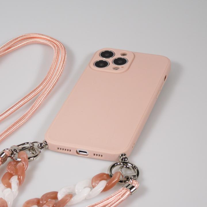 Actual product image PhoneLook Coque Gel silicone avec corde collier & chaîne de pierre décorative (Apple iPhone 13 Pro Max)