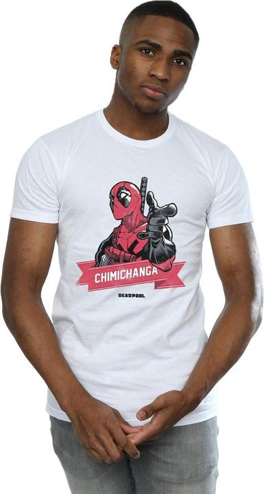 Immagine prodotto Deadpool Chimichanga Finger Maglietta Uomo (XL)
