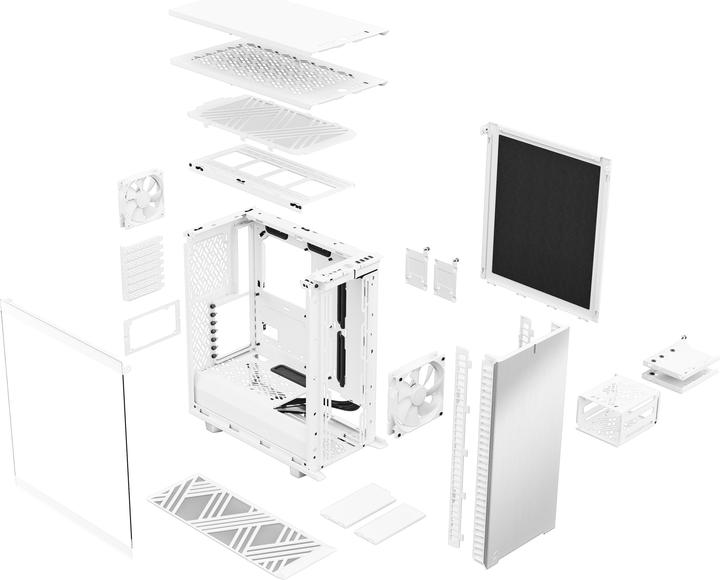 Productafbeelding Fractal Define 7 Compact Wit TG (ATX, mATX, Mini-ITX)
