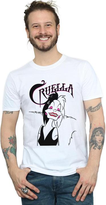 Immagine prodotto Disney Cruella De Vil Evil Smile Maglietta Uomo (4XL)