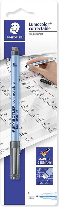 Immagine prodotto Staedtler Marcatore per pellicole Lumocolor correggibili 305 (Nero, 0.60 mm, 1 x)