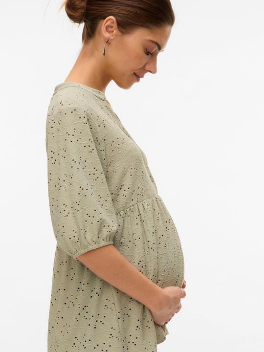 Produktbild Mamalicious Normal geschnitten Mandarin Kragen Top Bluse (L)