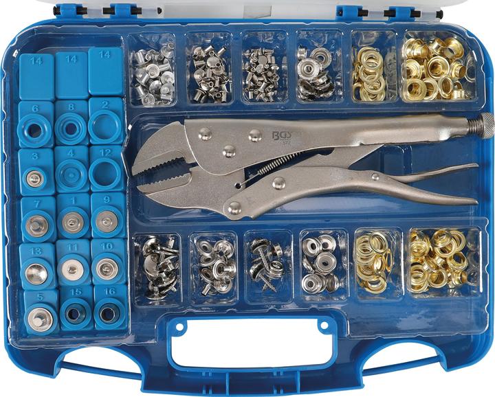 Produktbild BGS Ösen-Druckknopf-Sortiment 275-tlg.