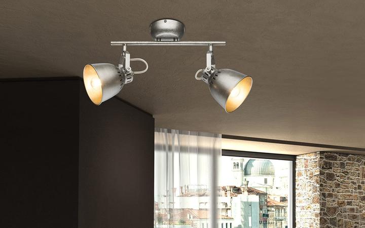 Produktbild Globo Deckenleuchte silver gray 2xE14 (E14)