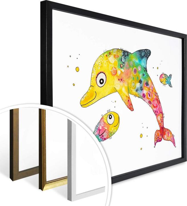 Actual product image Trenddeko Dolphin (40 x 30 cm)