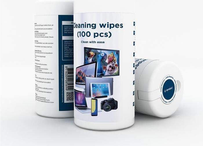 Actual product image Gembird Cleaning cloths (wipes) (100 x)