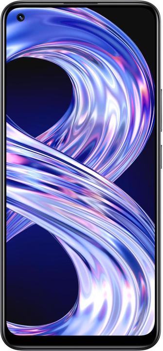 Produktbild realme 8 (64 GB, Cyber Black, 6.40", Dual SIM + SD, 64 Mpx, 4G)