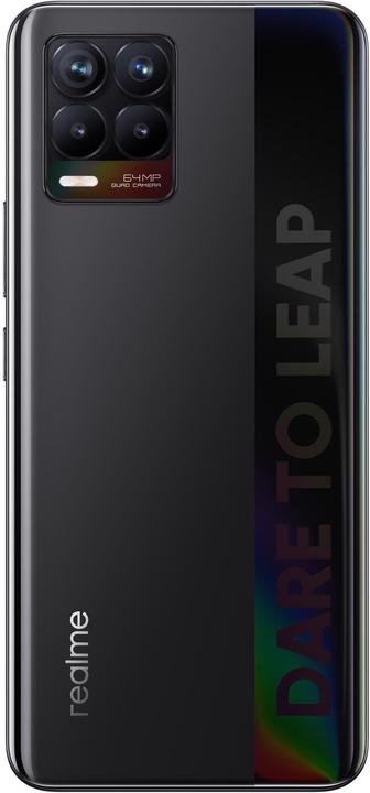Produktbild realme 8 (64 GB, Cyber Black, 6.40", Dual SIM + SD, 64 Mpx, 4G)