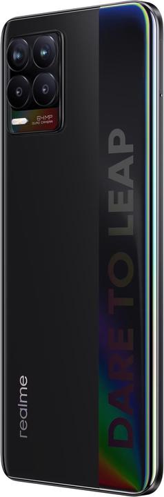 Produktbild realme 8 (64 GB, Cyber Black, 6.40", Dual SIM + SD, 64 Mpx, 4G)