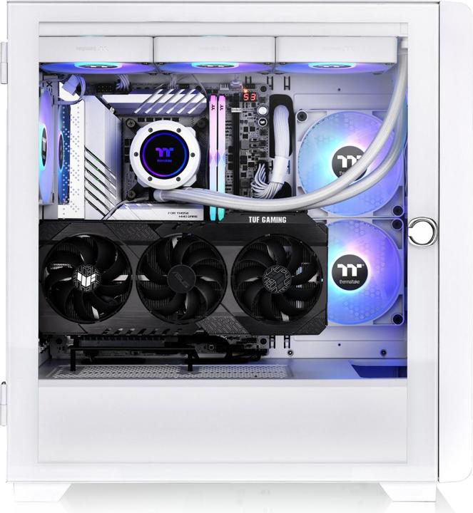 Actual product image Thermaltake S250 TG ARGB Snow White (Mini-ITX, mATX, ATX)