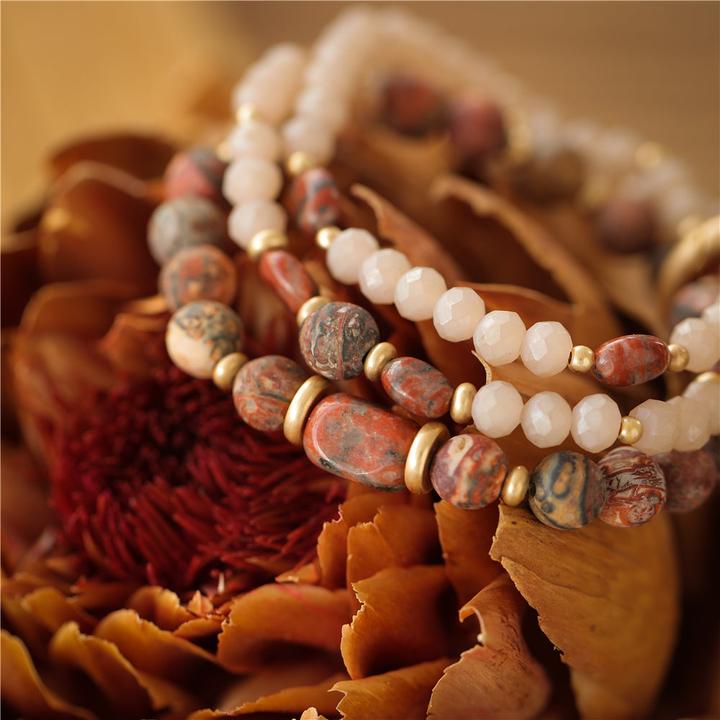 Actual product image Andreani Bracelet (8 cm, Leopard jasper)