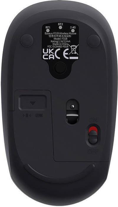 Produktbild Baseus Kabellose Maus F01B Tri-Mode 2,4 G BT 5,0 1600 DPI (frostiges Grau) (Kabellos)