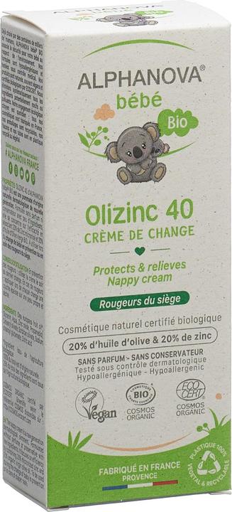 Image du produit Alphanova BB Olizinc 40 crème de change bio crème